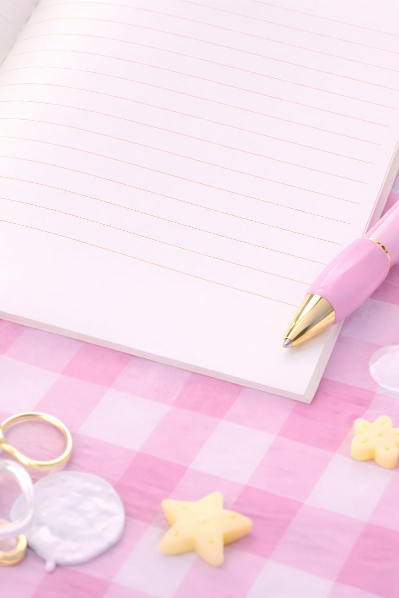 Kawaii Patti Duck Pastel Yellow Lined Notebook Journal