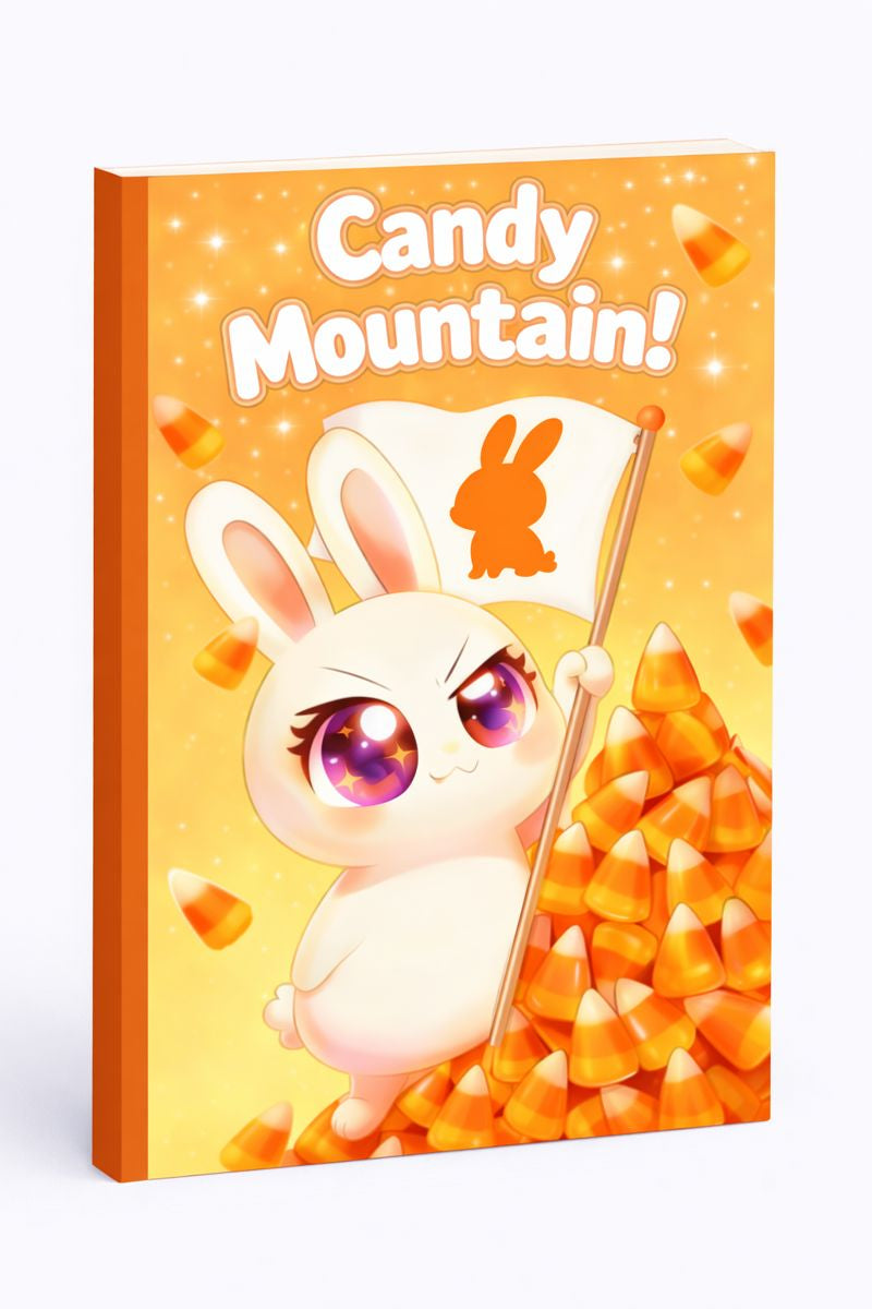 Hoppy Day Kawaii Orange Bunny Notebook Journal